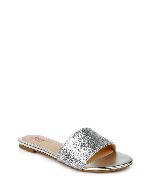 Badgley Mischka Multicolor Dillian Glitter Slide Sandal