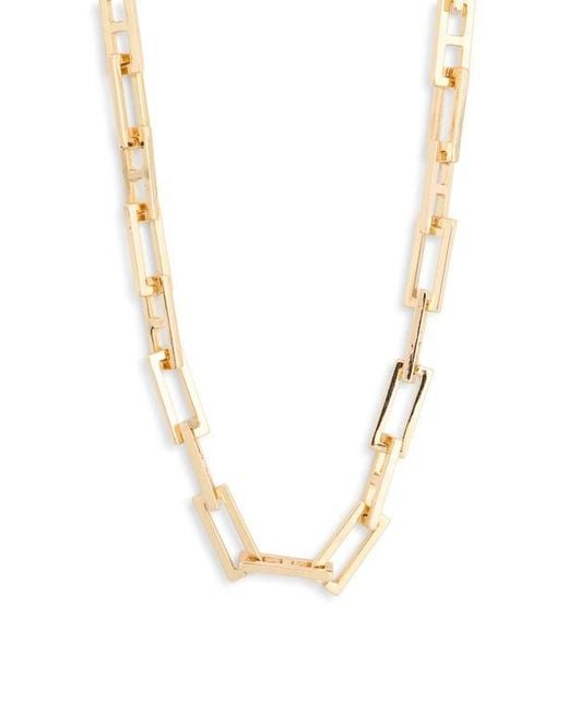 Leith Metallic Rectangle Link Necklace