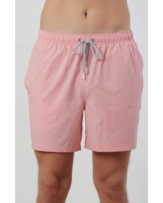 Rainforest Pink Not Your Average Solid Swim Trunks for men