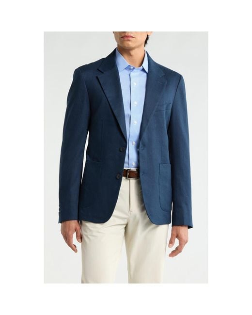 Bugatchi Blue Two Button Blazer for men