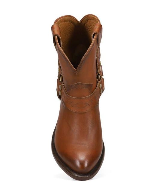 Frye Brown Billy Short Harness Boots