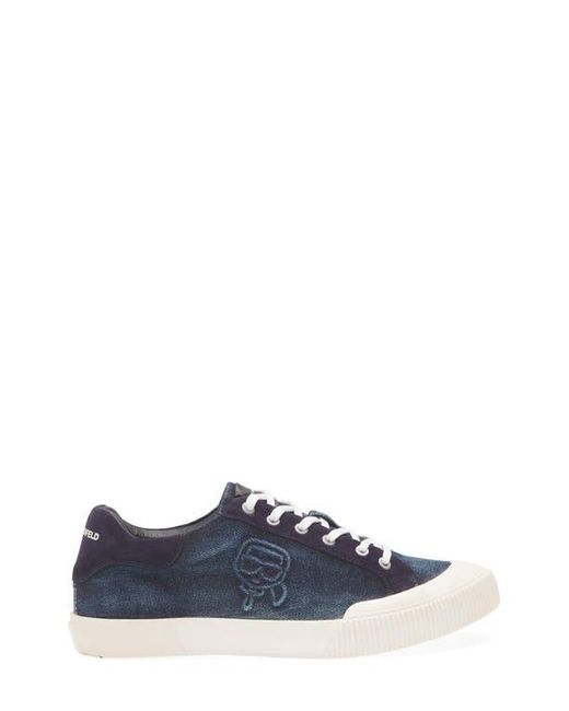 Karl Lagerfeld Blue Low Top Sneaker for men