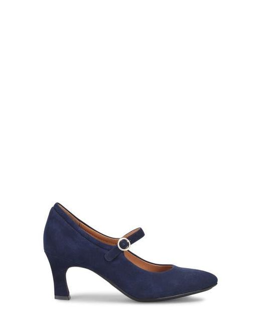Söfft Blue Sienna Pointed Toe Mary Jane Pump