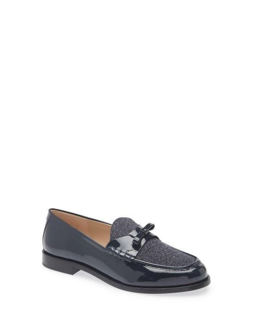 Stuart Weitzman Blue Lottie Bow Loafer