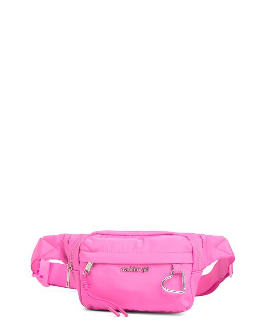 Madden Girl Pink Nylon Belt Bag