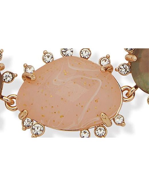 Lonna & Lilly White Springtime Sparkle Stone Burst Slider Bracelet