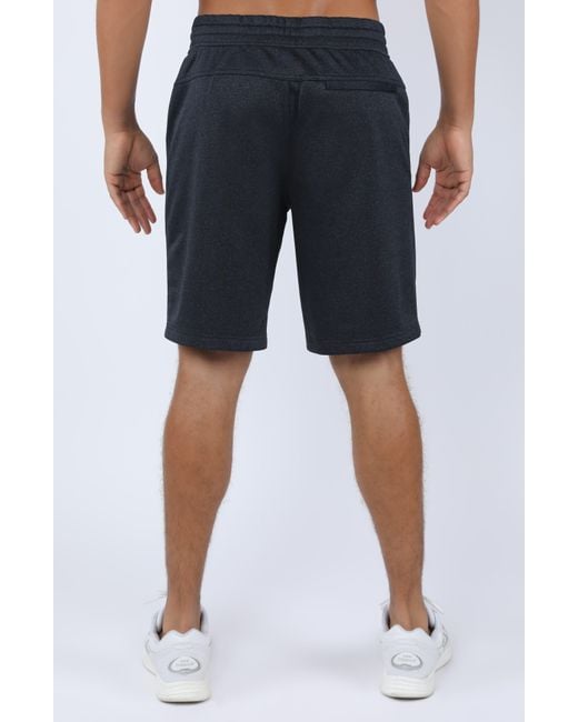 90 Degrees Blue 2 Secure Zip Pocket Performance Shorts for men