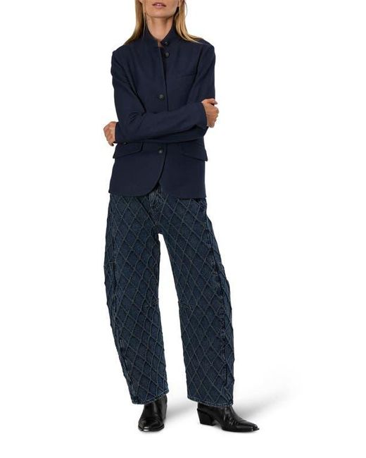 Rag & Bone Blue Slade Wool Blazer