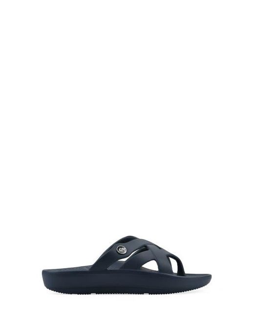 White Mountain Blue Rip Foam Slide Sandal