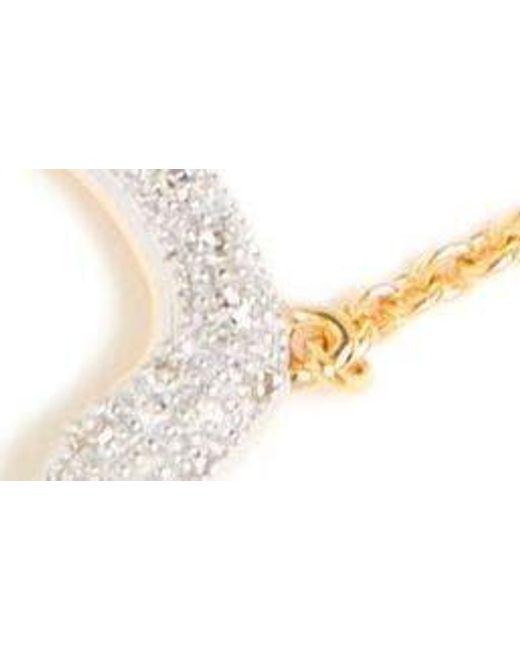 Monica Vinader White 18k Gold Plated Riva Diamond Circle Chain Bracelet