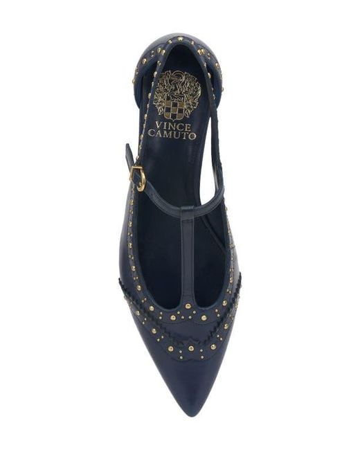 Vince Camuto Blue Valkie Pointed Toe Flat