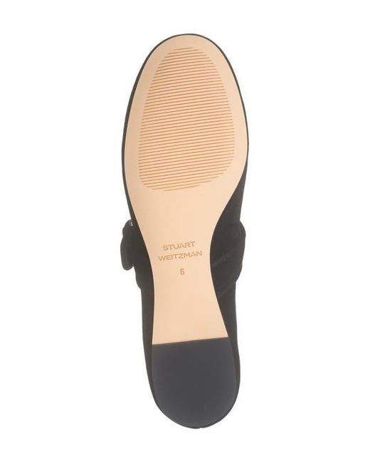 Stuart Weitzman Black Piper Mary Jane Ballet Flat