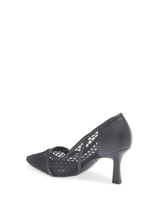 Tahari Black Mesh Pump