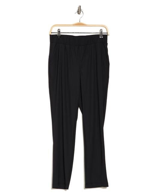 90 Degrees Black Warp X Tapered Ankle Pants