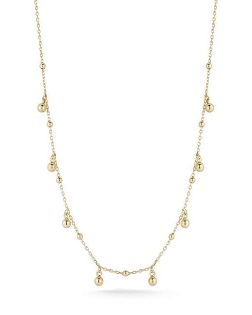 Ember Fine Jewelry Metallic 14K Ball Charm Necklace