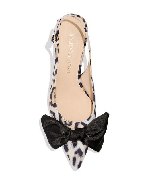 Jack Rogers Black Debra Slingback Pointed Toe Pump