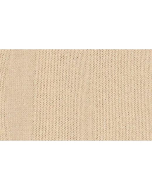 Elodie Bruno Natural Crewneck Button Front Cardigan