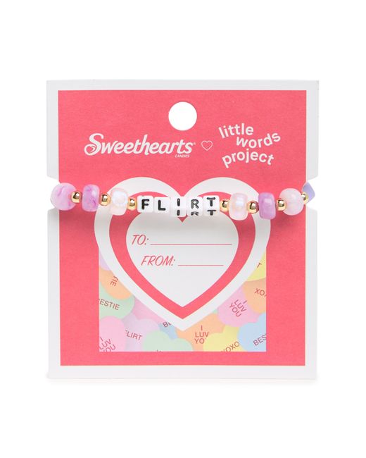 Little Words Project Pink X Sweethearts® Flirt Beaded Stretch Bracelet