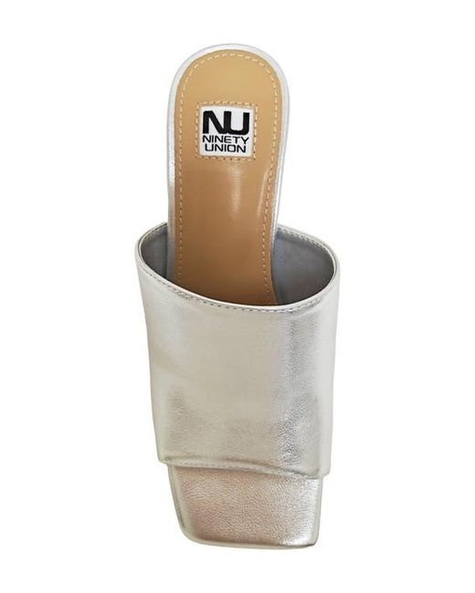 Ninety Union White Florence Square Toe Mule