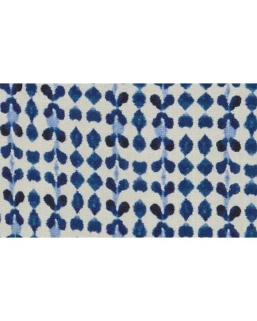 Max Studio Blue Keyhole Elbow Sleeve Top