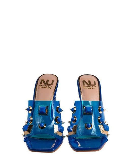 Ninety Union Blue Vegas Studded Slide Sandal