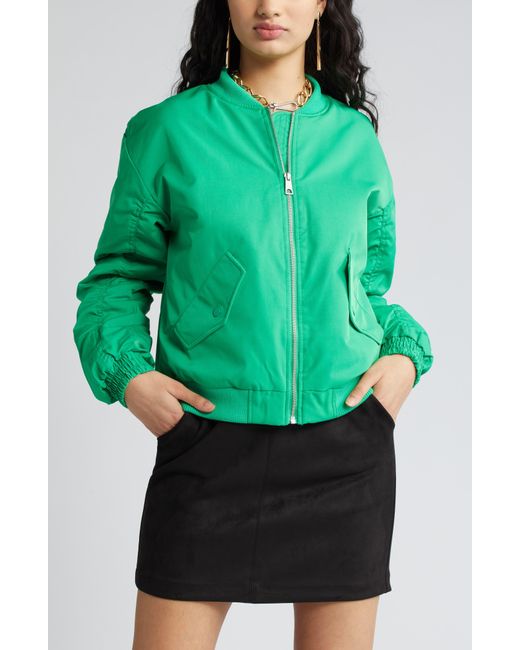 Vero Moda Green Alexa Bomber Jacket