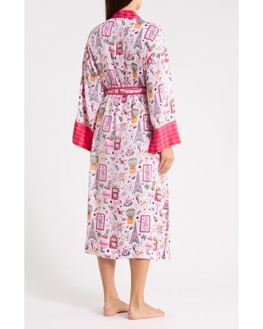 Printfresh Pink Satin Robe