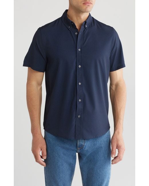 Slate & Stone Blue Short Sleeve Shirt for men