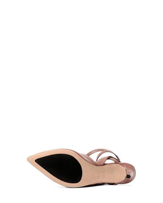 Anthony Veer White Ava Wrap Ankle Strap Pump