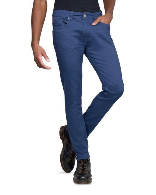 Xray Jeans Blue Cotton-Blend Twill Skinny Jeans for men