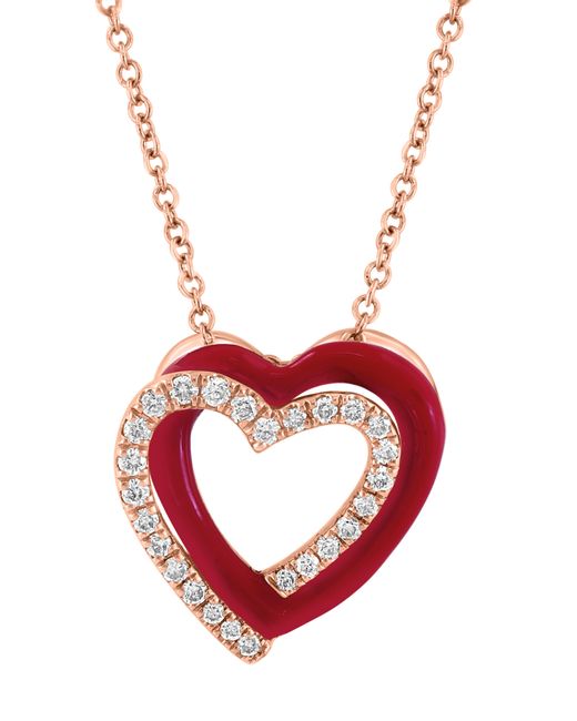 Effy 14K Yellow Gold Onyx and Diamond Heart Pendant – effyjewelry.com