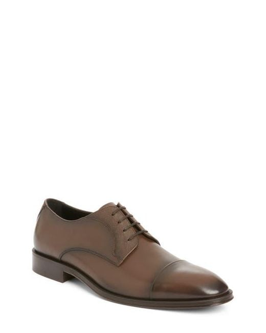 Boss Brown Derrek Cap Toe Derby for men