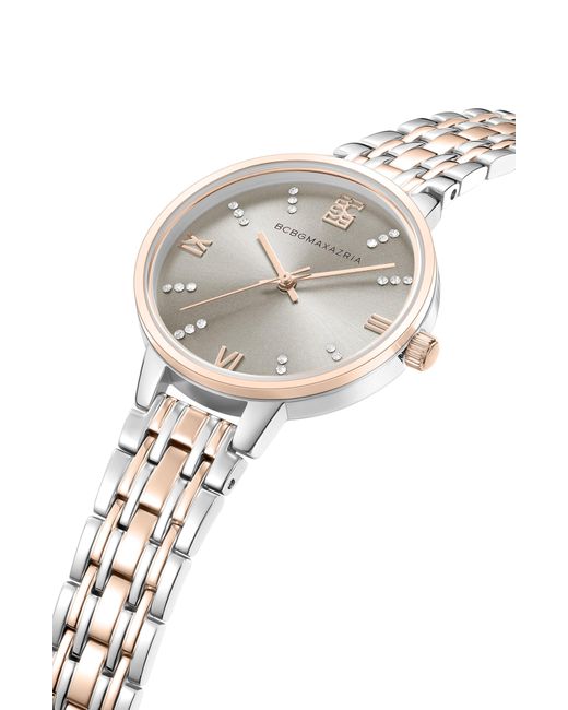 BCBGMAXAZRIA Metallic Classic Two-tone Bracelet Watch