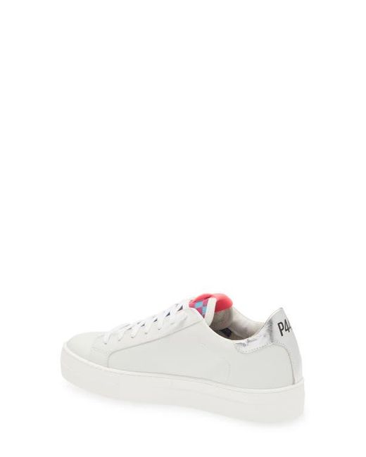 P448 White Thea Platform Sneaker