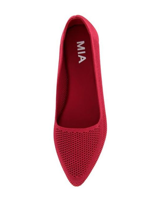 MIA Red Corrine Knit Flat