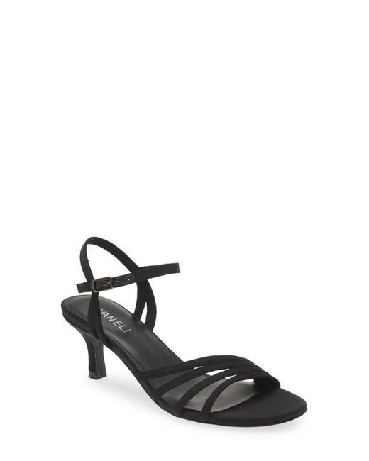 Vaneli Black Mimi Strappy Sandal