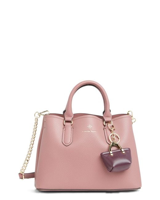 Nanette Lepore Pink Pria Convertible Triple Satchel In Cameo At Nordstrom Rack