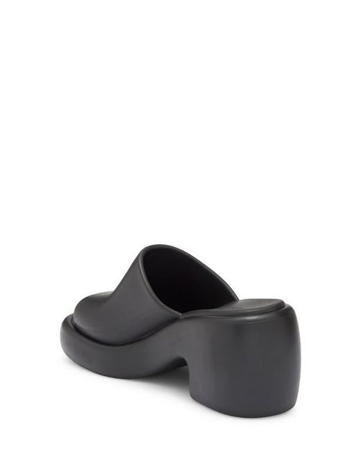 Ferragamo Black Deva Platform Slide Sandal