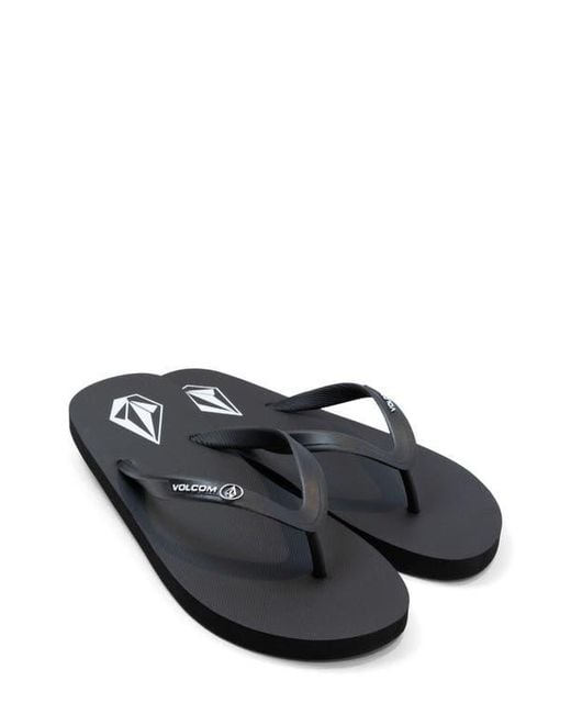 Volcom Black Rocker 3 Flip Flop for men