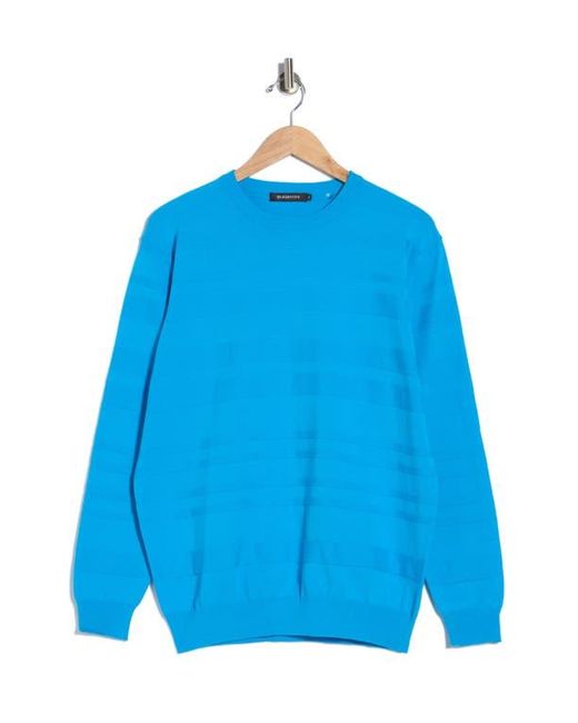 Bugatchi Blue Stripe Sweater for men