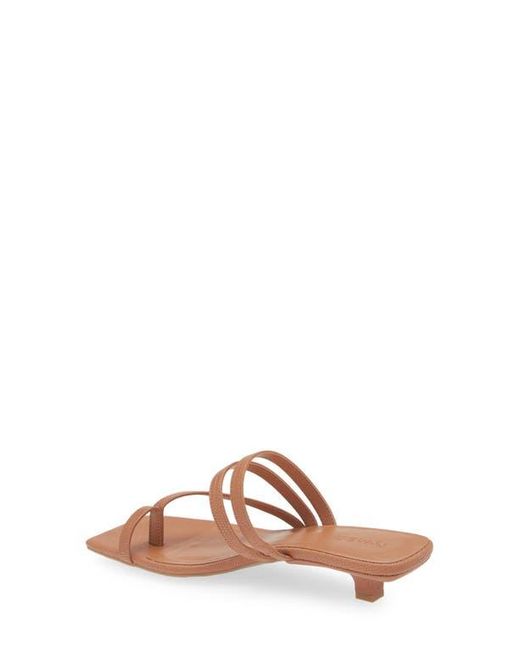 Open Edit Jagger Kitten Heel Sandal in Natural | Lyst