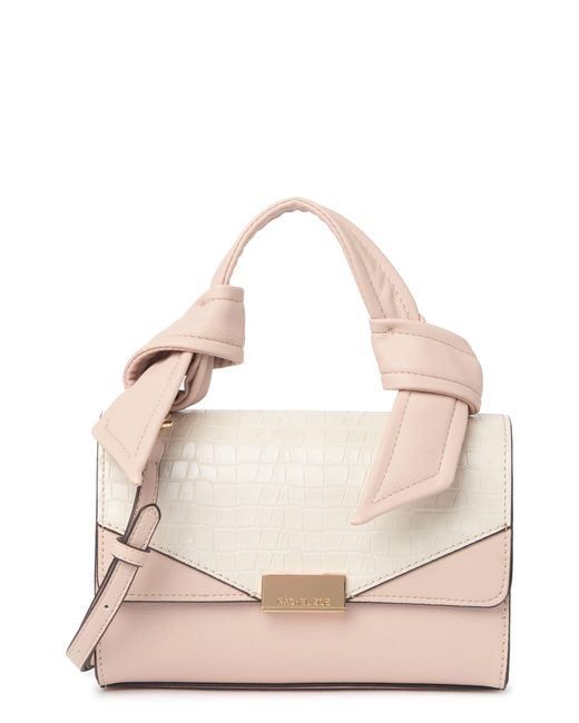 Rachel Zoe Pink Cary Top Handle Crossbody Bag In Nude And Ivory Synthetic At Nordstrom Rack