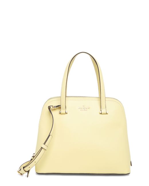 Kate Spade Natural Leather Patterson Medium Drive Dome Satchel