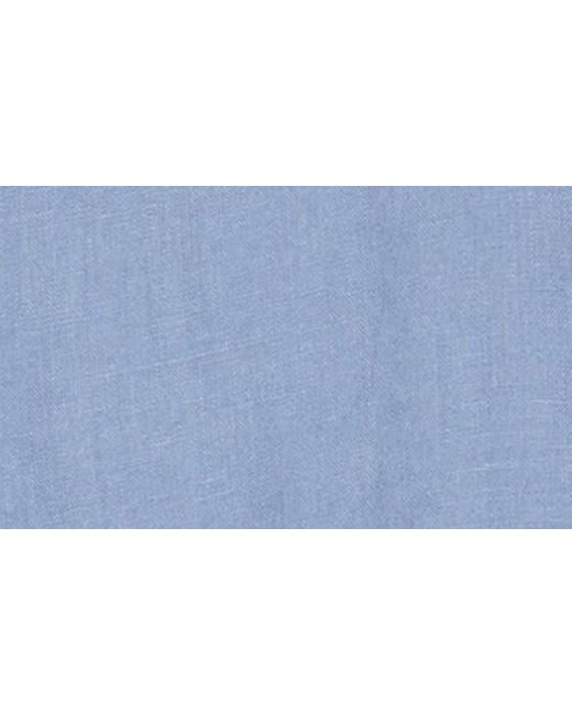 Rodd & Gunn Blue Grey Lynn Linen Short Sleeve Button-up Shirt for men