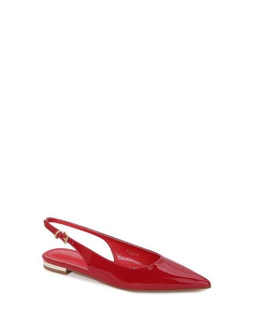 BERNESS Red Fabia Slingback Flat