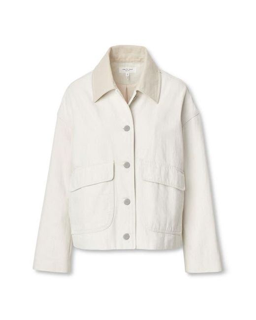 Rag & Bone White Natalia Denim Jacket