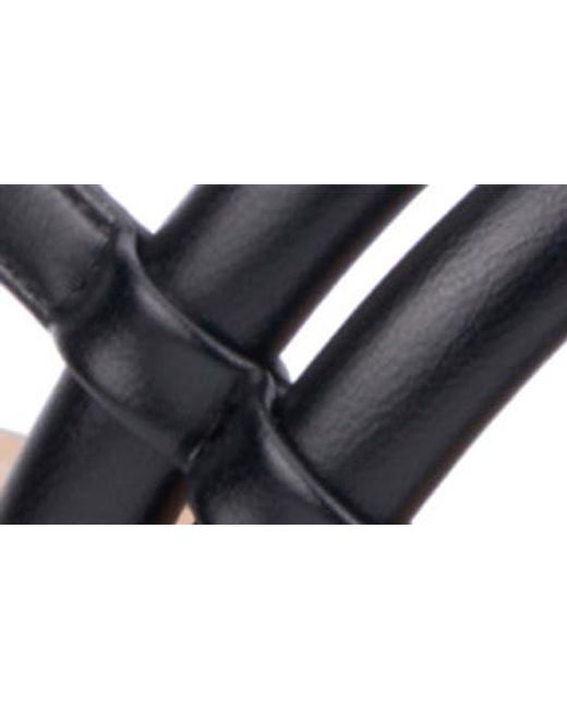 TORGEIS Black Palm Slingback Sandal