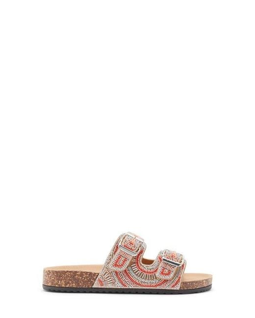 Top Moda Brown Spring Slide Sandal