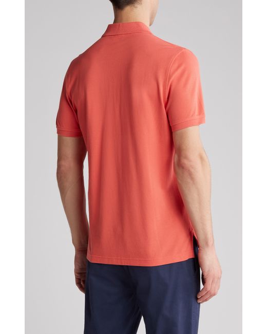 Brooks Brothers Red Piqué Solid Short Sleeve Polo for men