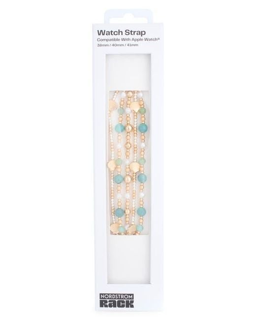 Nordstrom Rack White Shell Bead Smart Watch Strap